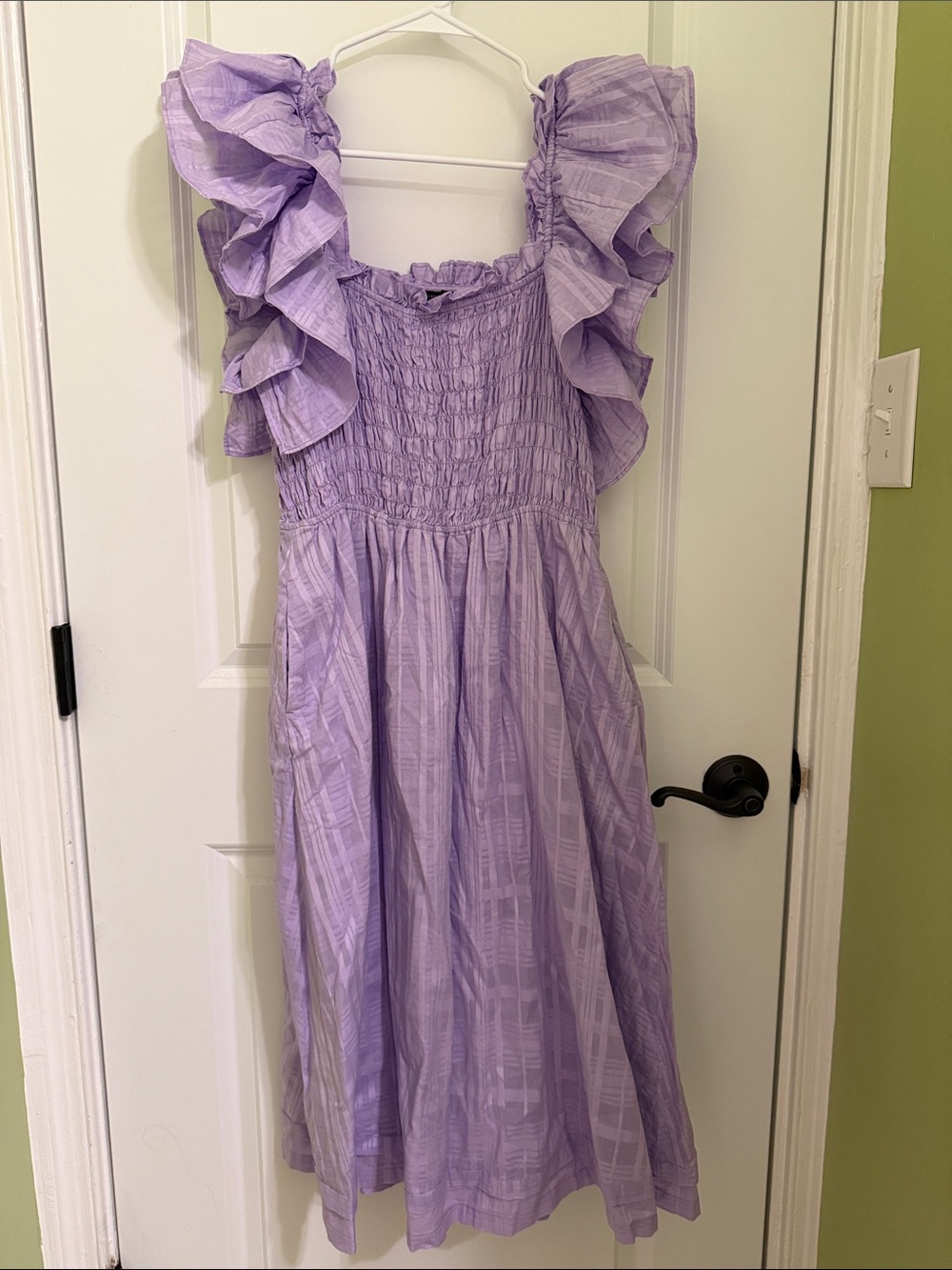 Lilac Ruffle-Sleeve Women’s SunDress